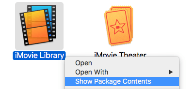 iMovie Show Package Contents