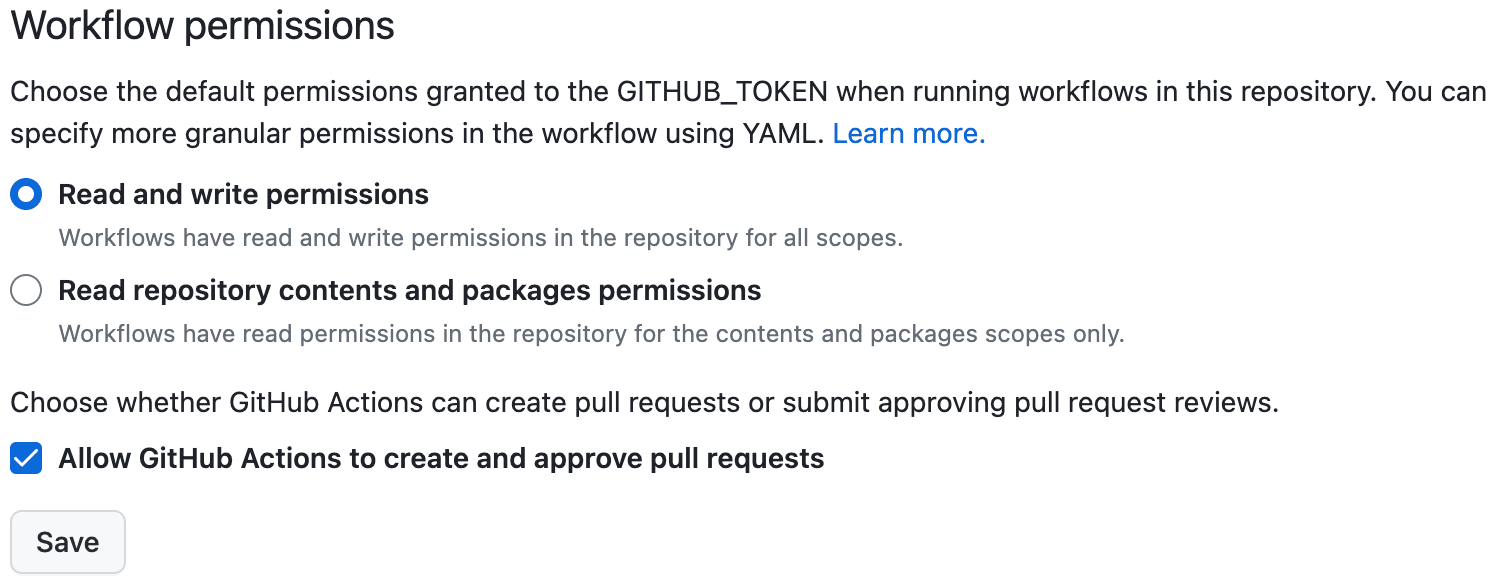 GitHub Actions Workflow Permissions